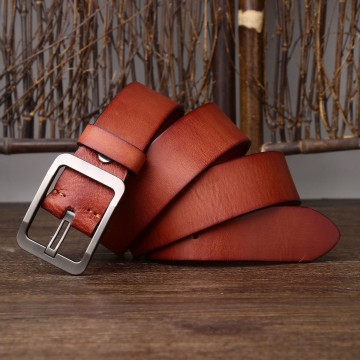 Мужской кожаный ремень Miller коричневый фото