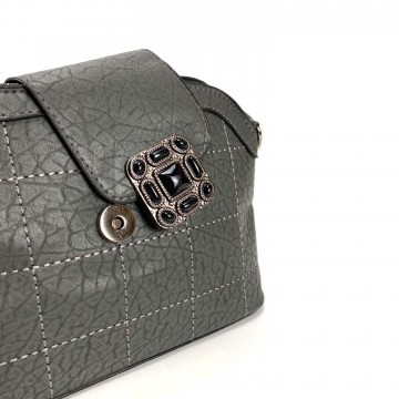 Женская сумка-клатч Sophie серая фото