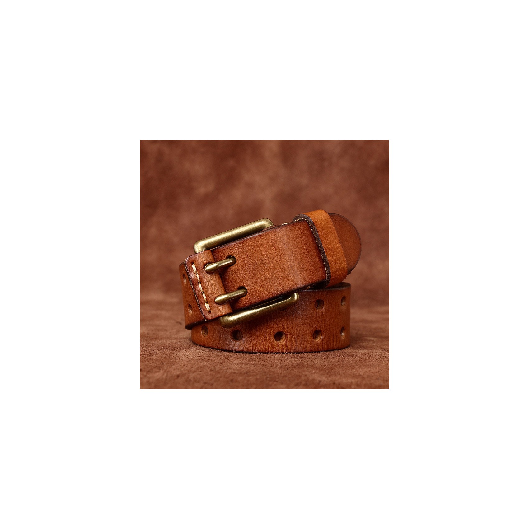 Чоловічий шкіряний ремінь Lydford світло-коричневий