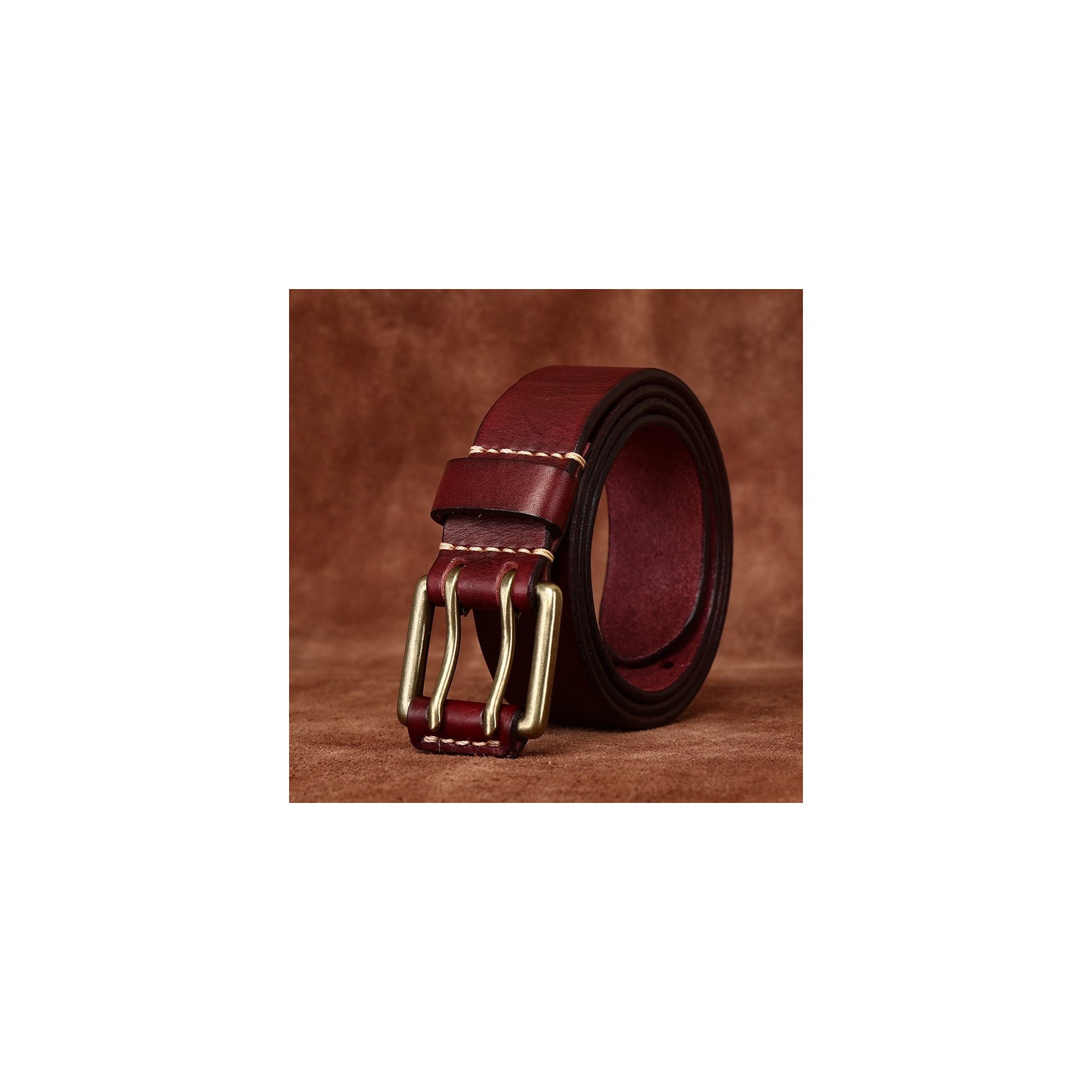 Мужской кожаный ремень Lydford коричневый