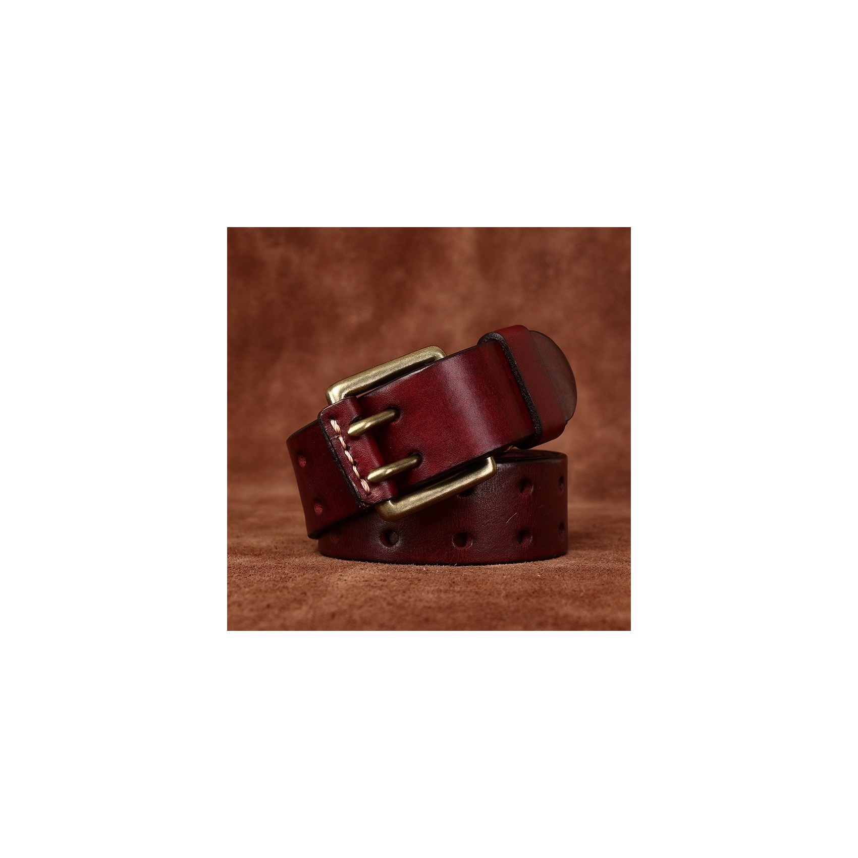 Мужской кожаный ремень Lydford коричневый