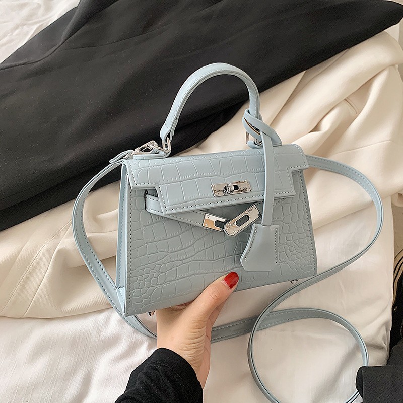 Жіноча сумка Cristal сіро-блакитна - 1 фото