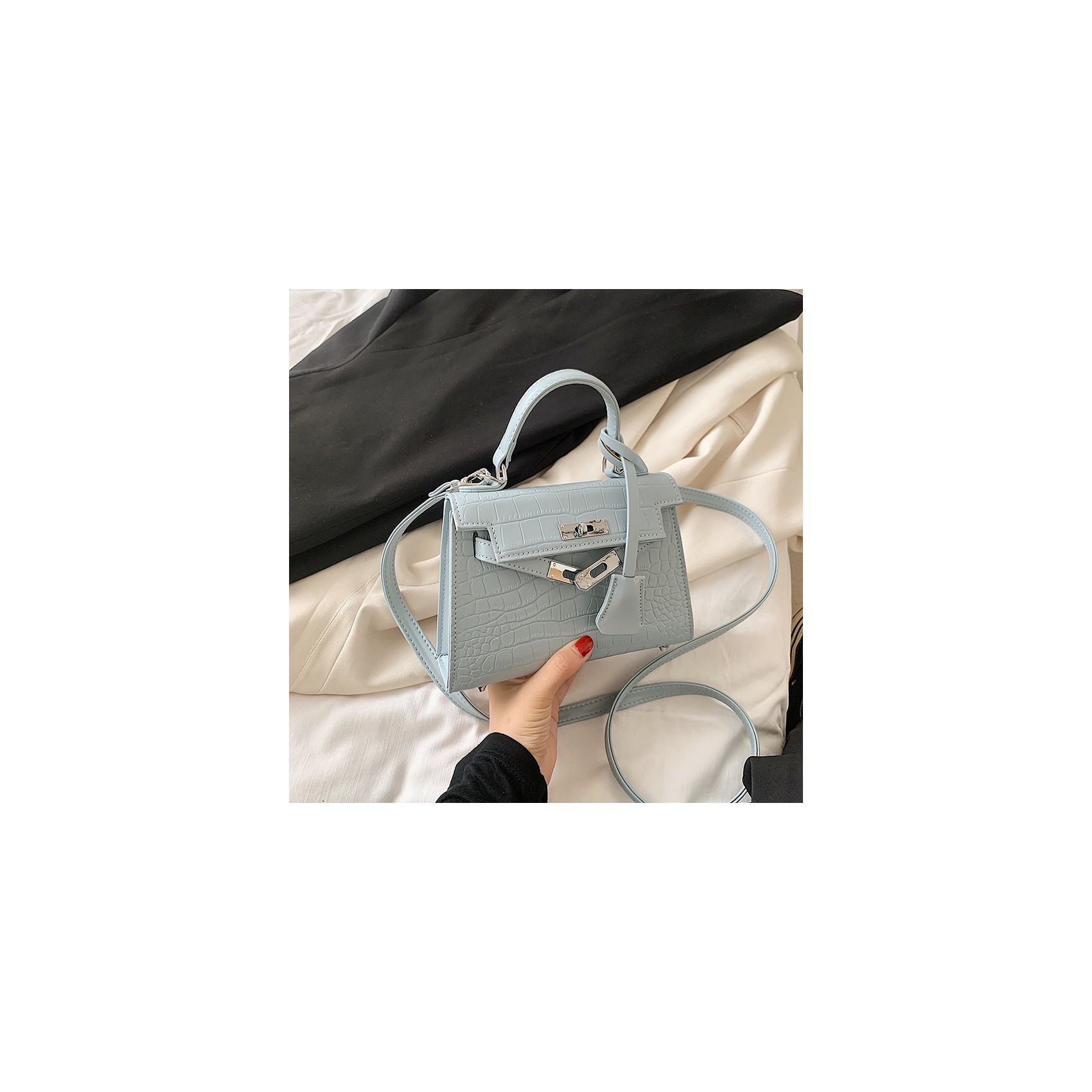 Жіноча сумка Cristal сіро-блакитна