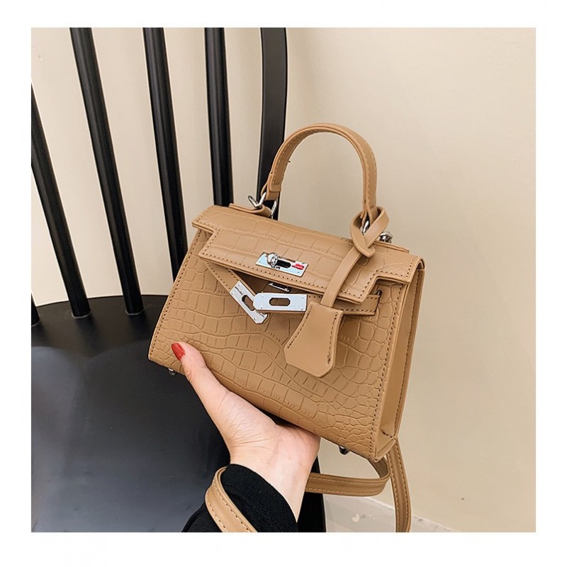 Женская сумка с экокожи Cristal светло-коричневая - 3 фото