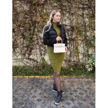 Жіноча шкіряна сумка Brigitte 20 молочна фото