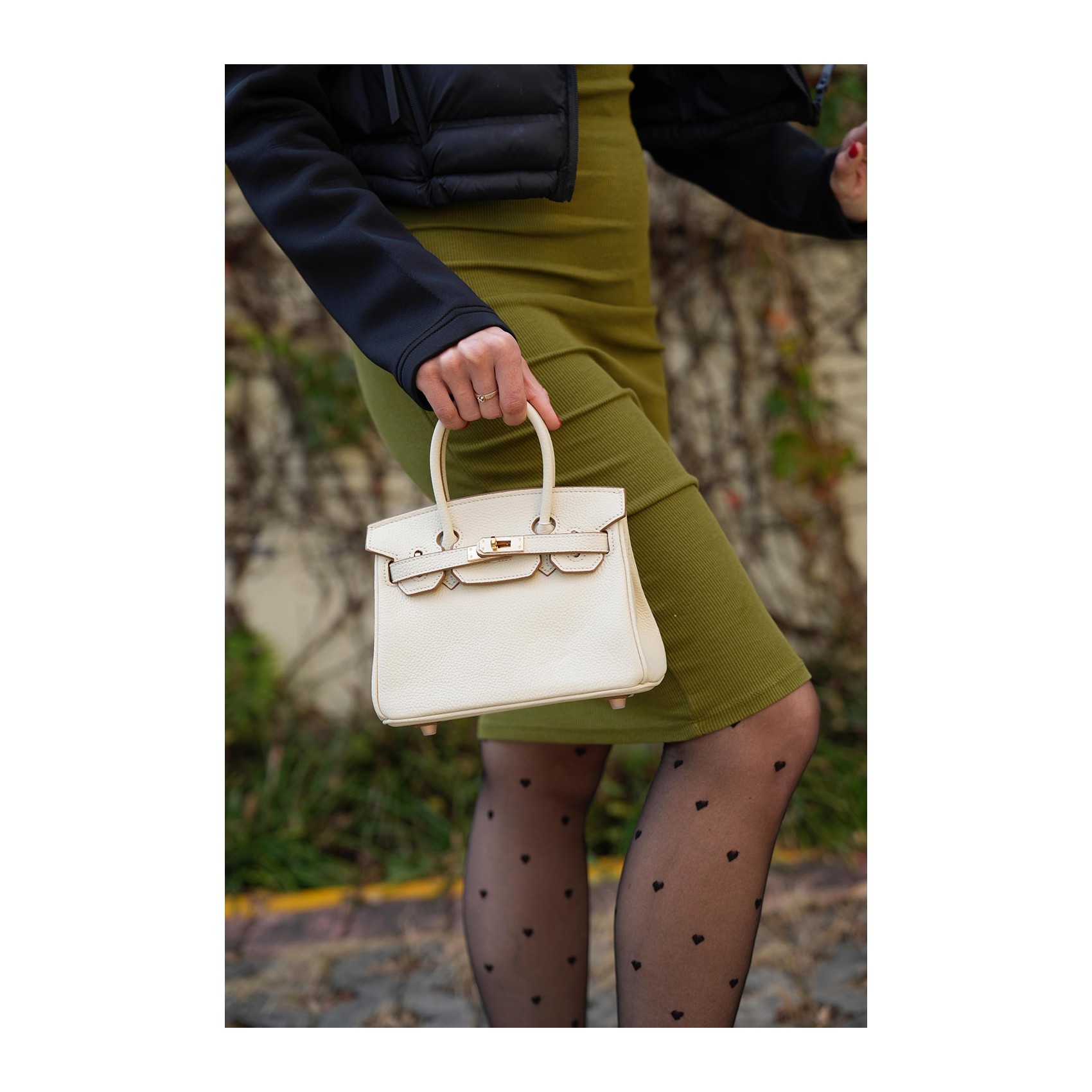 Женская кожаная сумка Brigitte 20 молочная