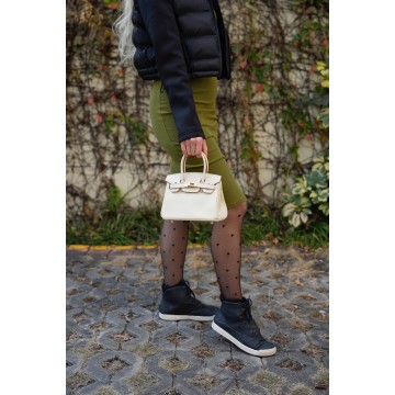 Жіноча шкіряна сумка Brigitte 20 молочна фото