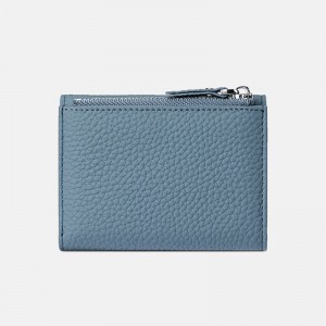 Женский кожаный кошелек Margie голубой