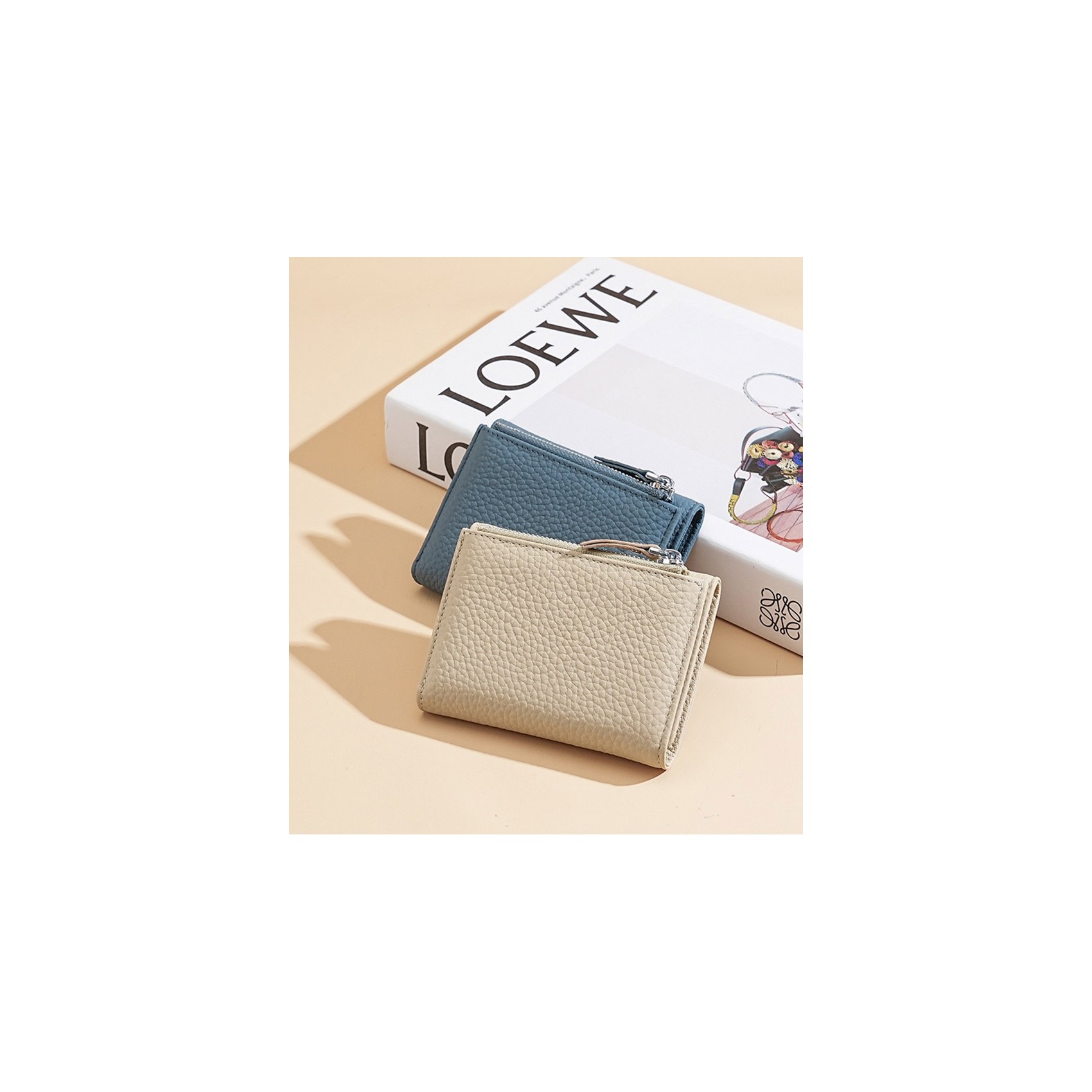 Жіночий шкіряний гаманець Margie блакитний