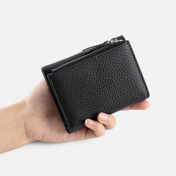 Жіночий шкіряний гаманець Margie чорний фото