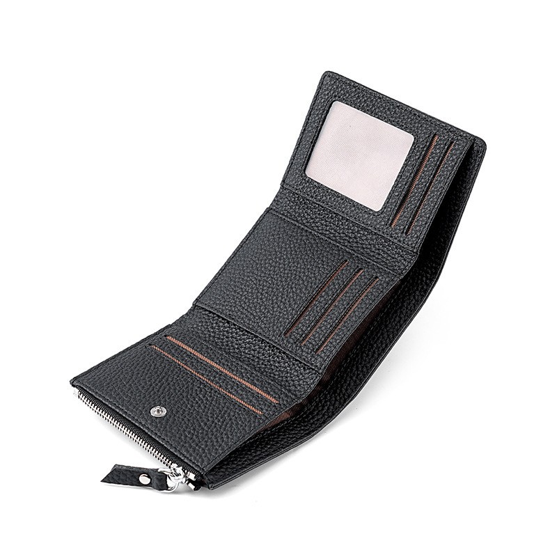 Жіночий шкіряний гаманець Margie чорний - 3 фото