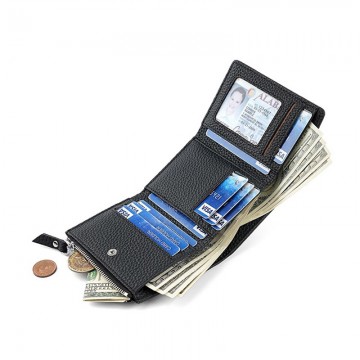 Жіночий шкіряний гаманець Margie чорний фото