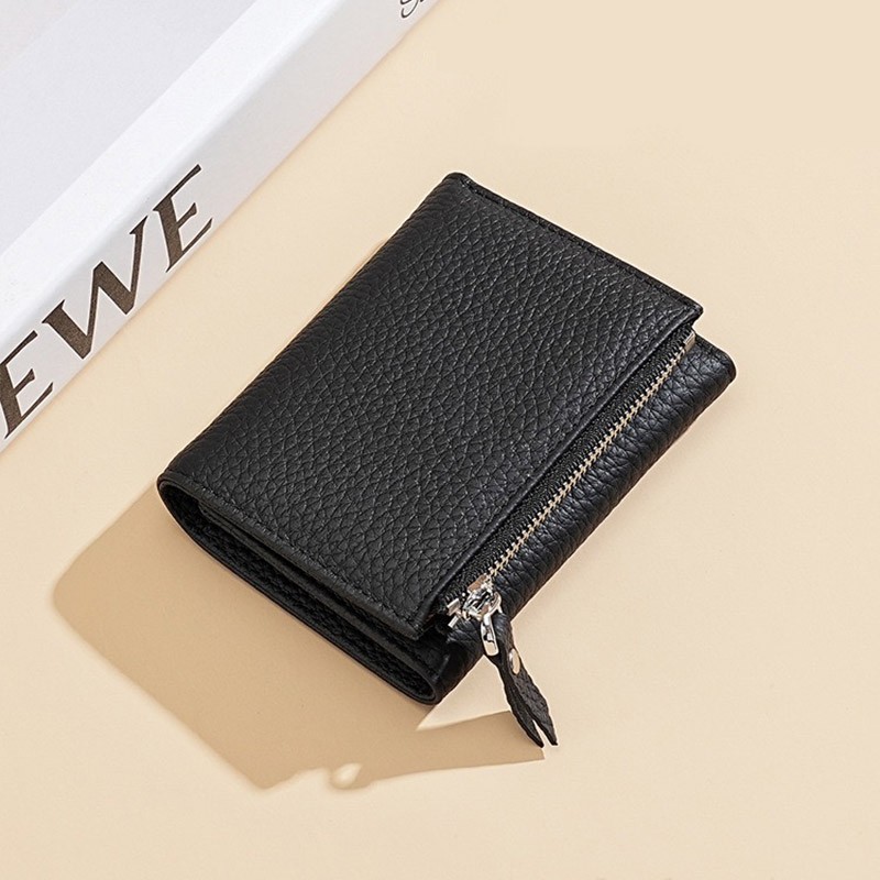 Женский кожаный кошелек Margie черный - 5 фото