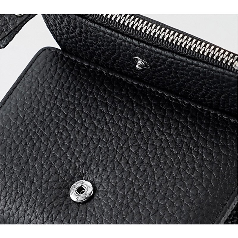 Женский кожаный кошелек Margie черный - 7 фото