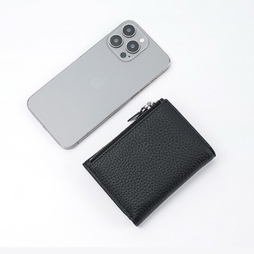 Жіночий шкіряний гаманець Margie чорний фото