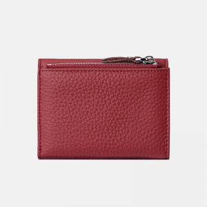 Женский кожаный кошелек Margie красный