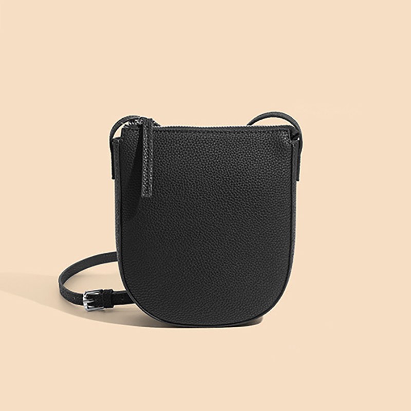 Женская кожаная сумка через плечо Cheryl черная