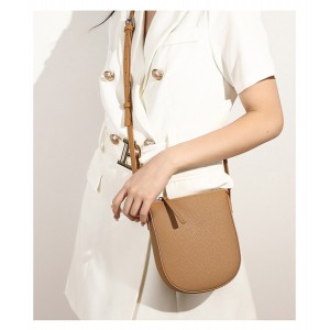 Женская кожаная сумка через плечо Cheryl светло-коричневая