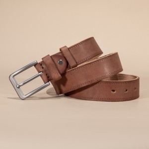 Мужской кожаный ремень Broadway светло-коричневый
