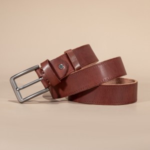 Чоловічий шкіряний ремінь Broadway коричневий
