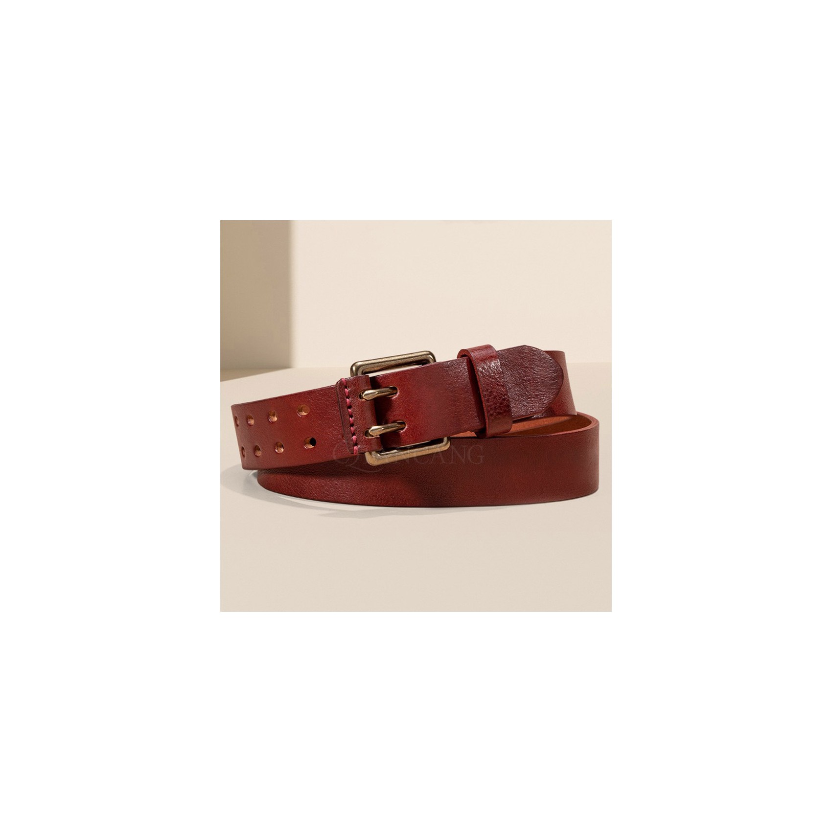 Мужской кожаный ремень Western коричневый