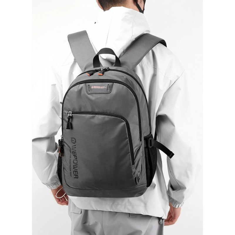 Мужской рюкзак для ноутбука WePower серый - 2 фото