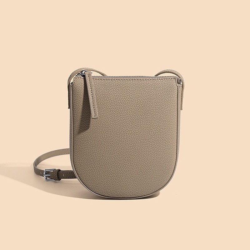 Жіноча шкіряна сумка через плече Cheryl бежева фото