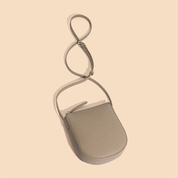 Жіноча шкіряна сумка через плече Cheryl бежева фото