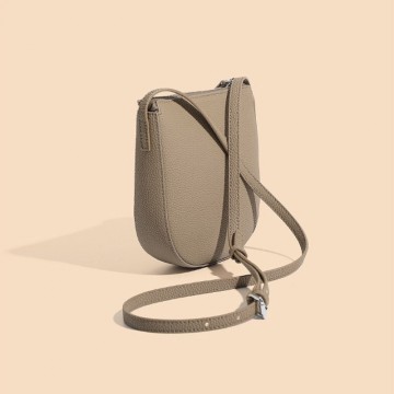 Жіноча шкіряна сумка через плече Cheryl бежева фото