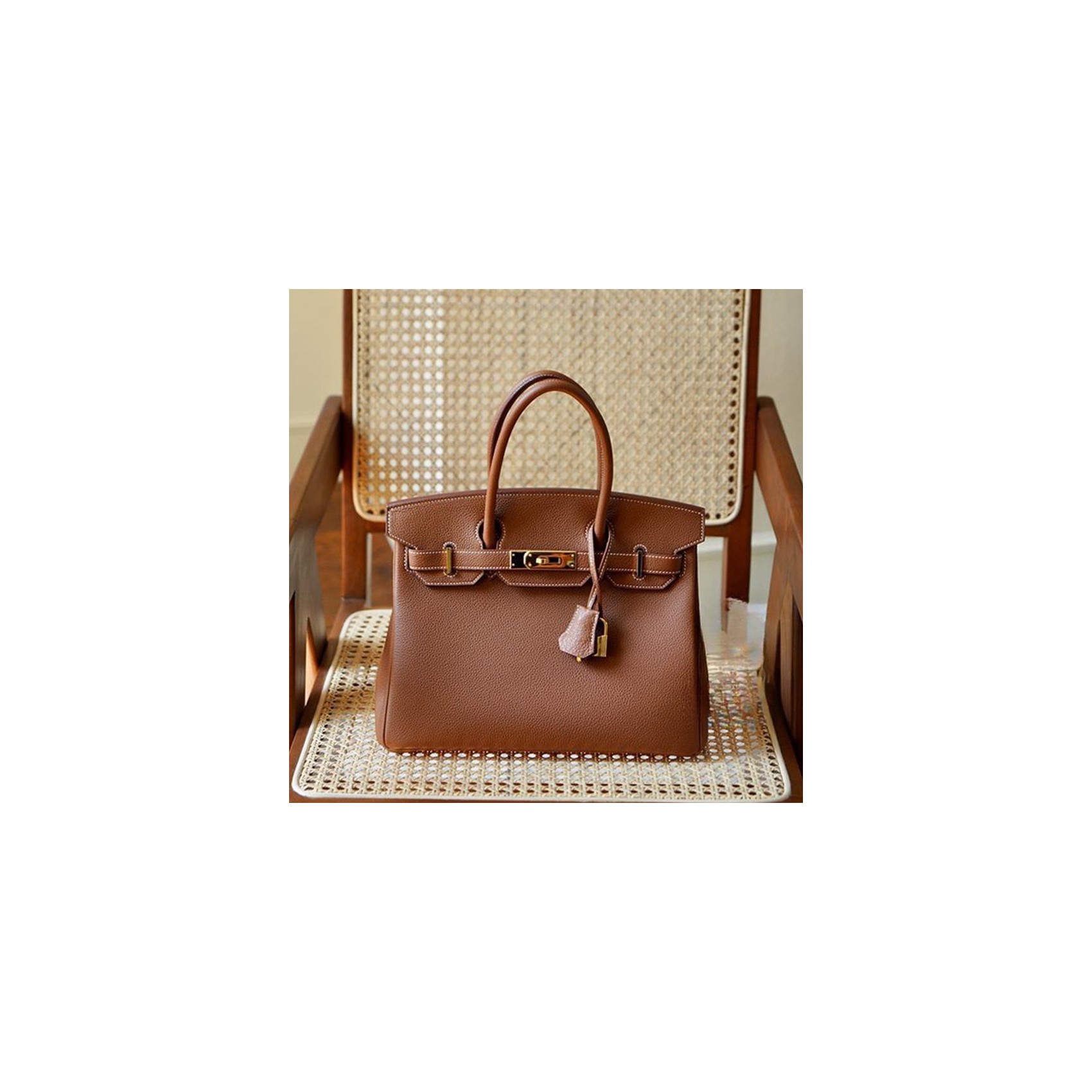 Женская кожаная сумка Brigitte 35 коричневая