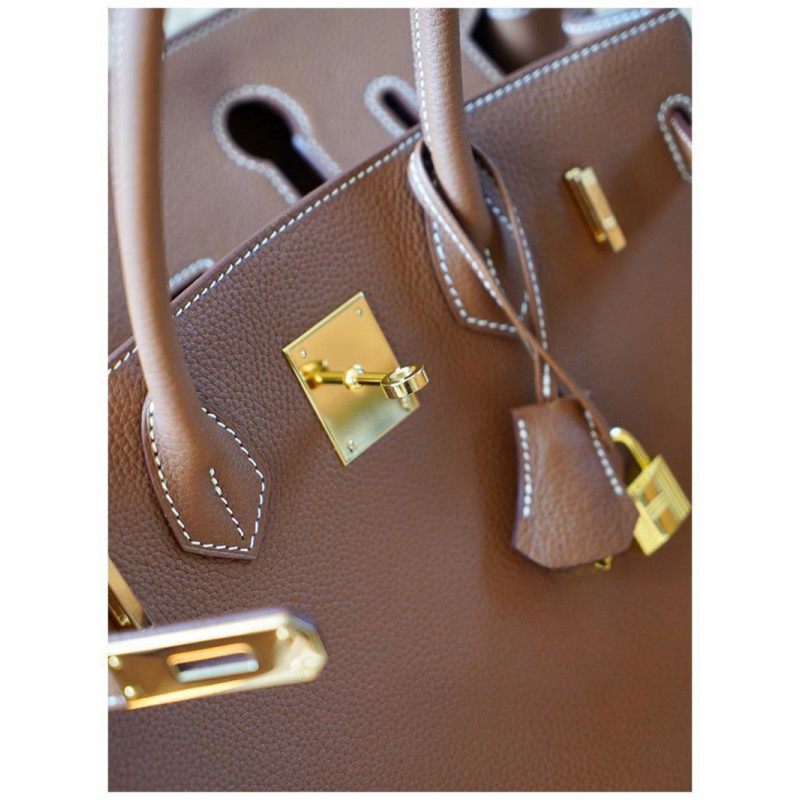 Женская кожаная сумка Brigitte 35 коричневая - 13 фото