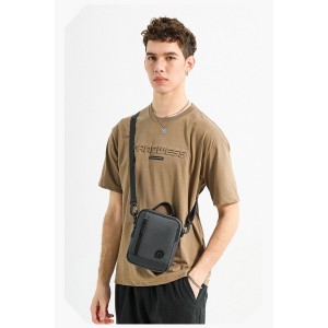 Чоловіча сумка барсетка через плече Henry сіра