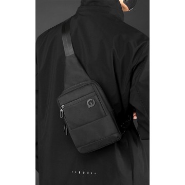 Мужская сумка слинг через плечо Felix черная фото