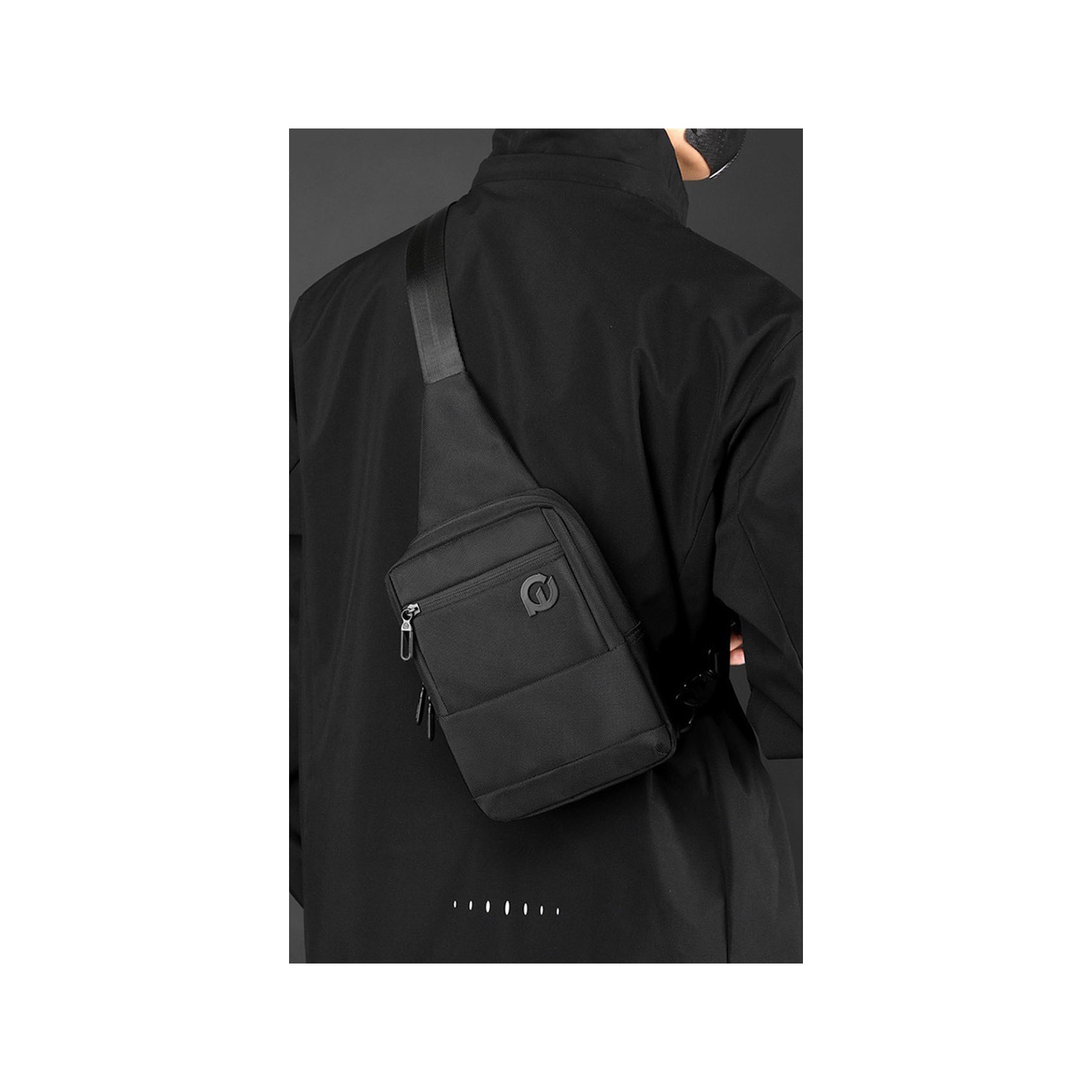 Чоловіча сумка слінг через плече Felix чорна