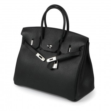 Женская кожаная сумка Eloise 35 черная фото