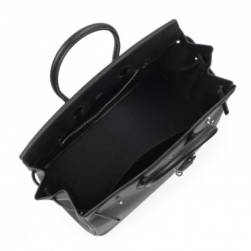 Жіноча шкіряна сумка Eloise 35 чорна фото