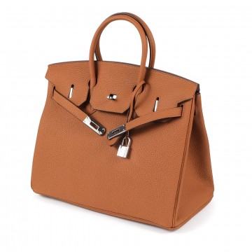 Женская кожаная сумка Eloise 35 коричневая фото