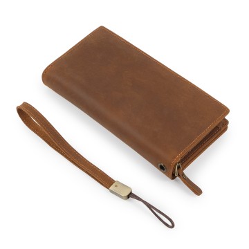 Чоловіче шкіряне портмоне Nevada коричневе фото