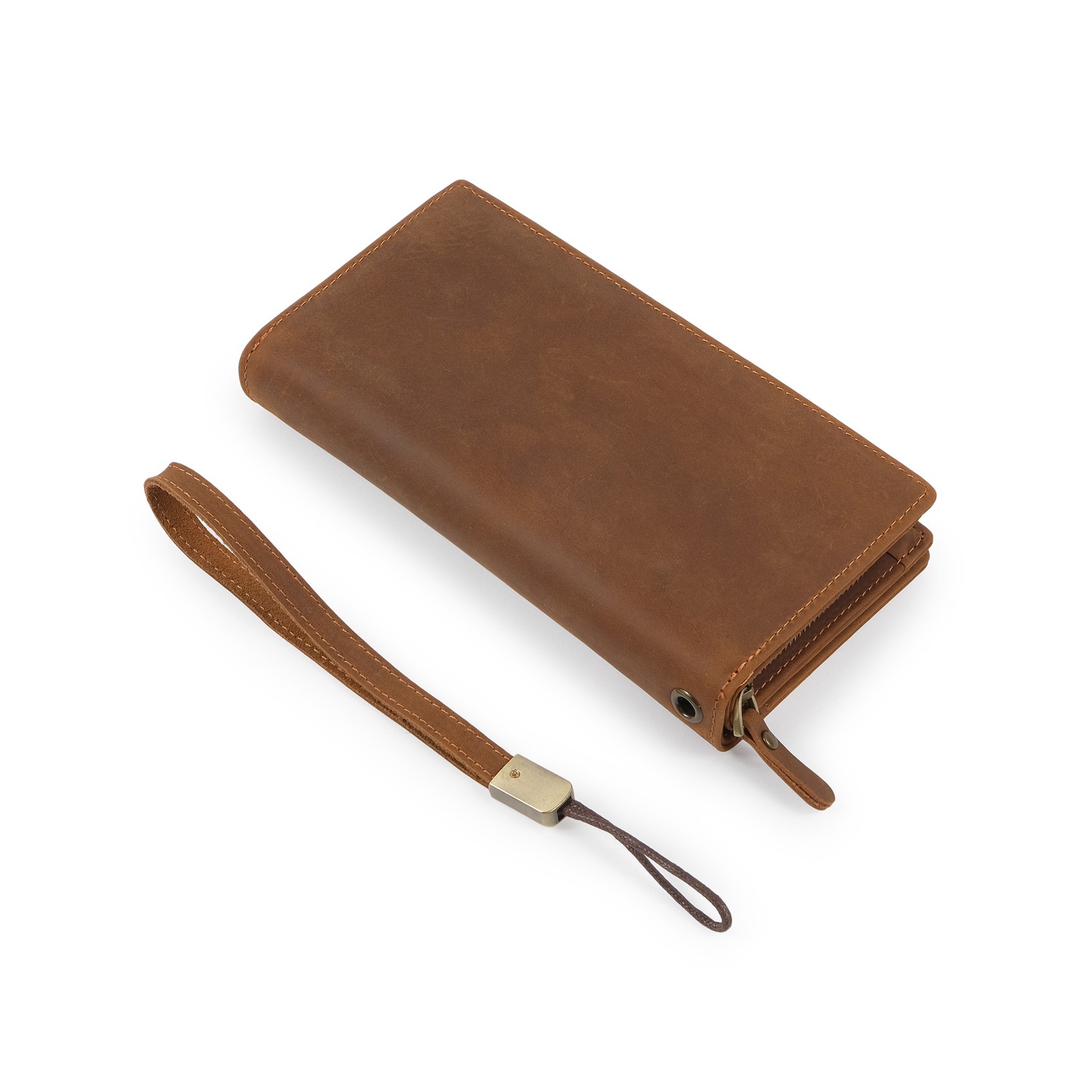 Мужское кожаное портмоне Nevada коричневое