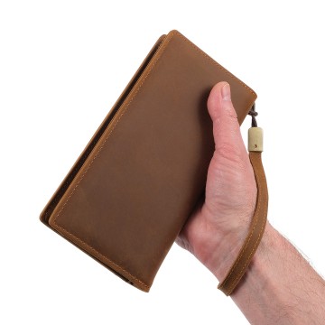 Мужское кожаное портмоне Nevada коричневое фото