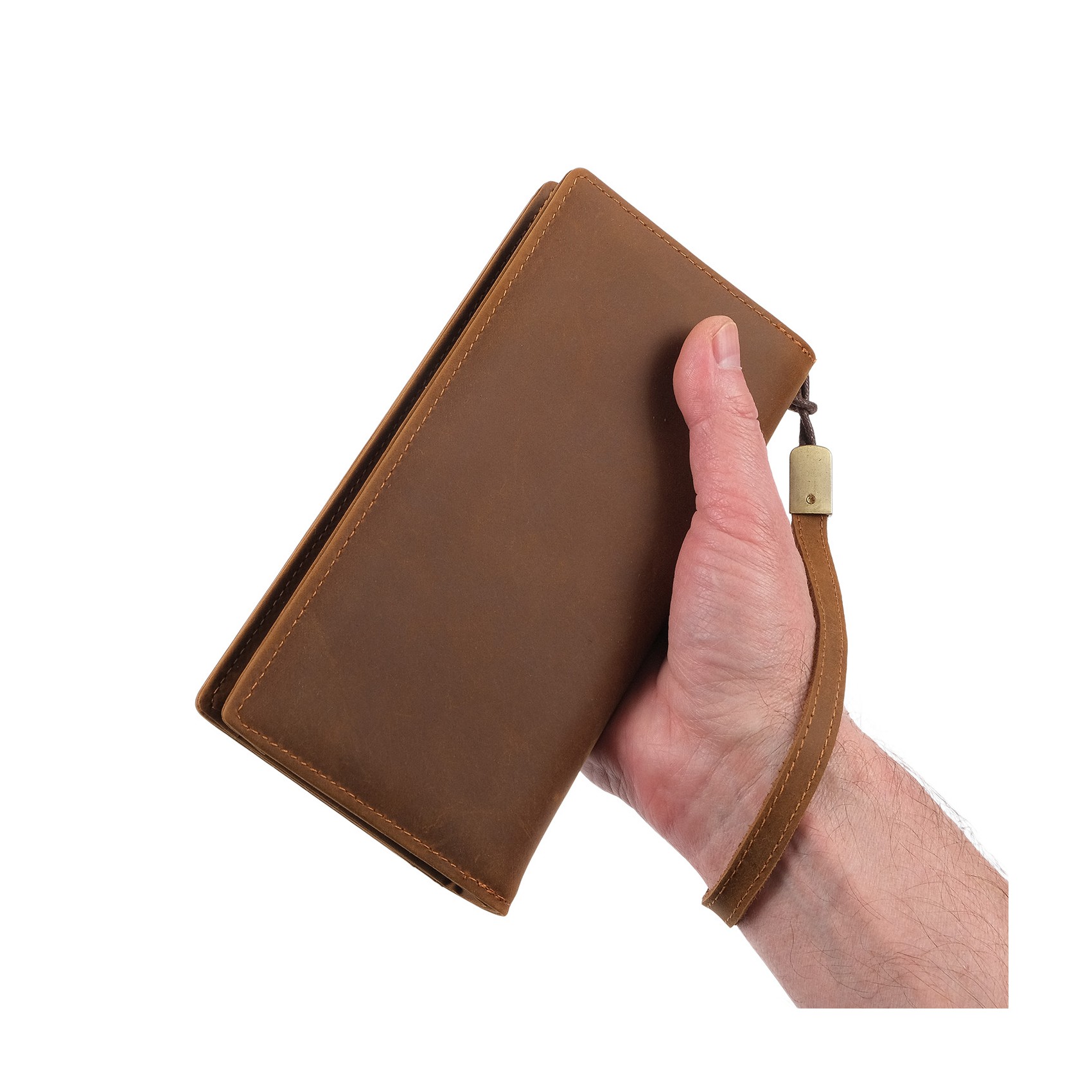 Мужское кожаное портмоне Nevada коричневое