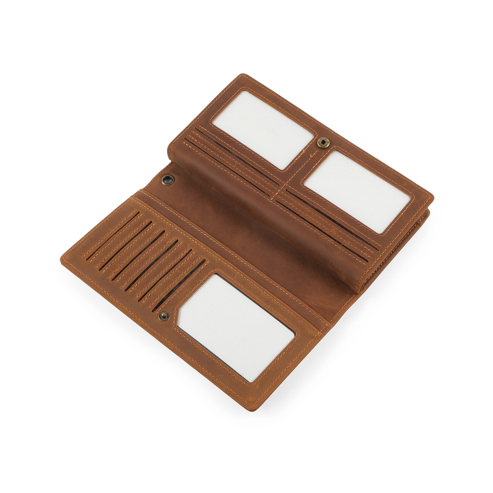 Мужское кожаное портмоне Nevada коричневое