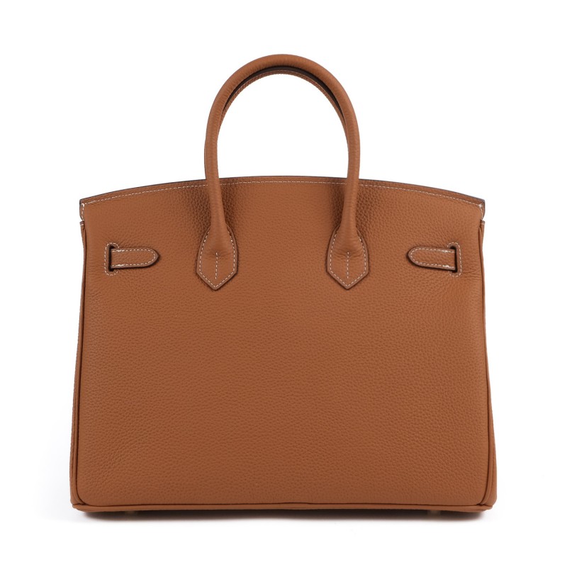 Женская кожаная сумка Brigitte 35 коричневая - 3 фото