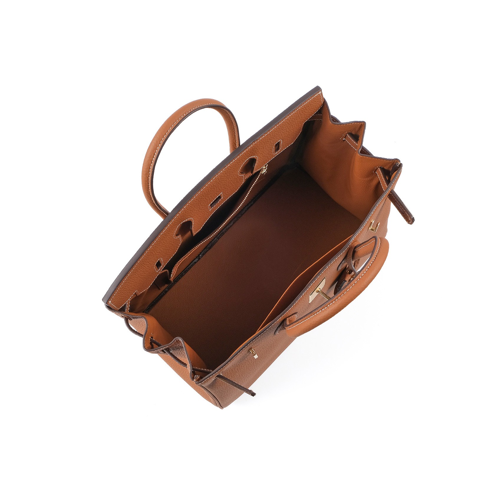 Женская кожаная сумка Brigitte 35 коричневая