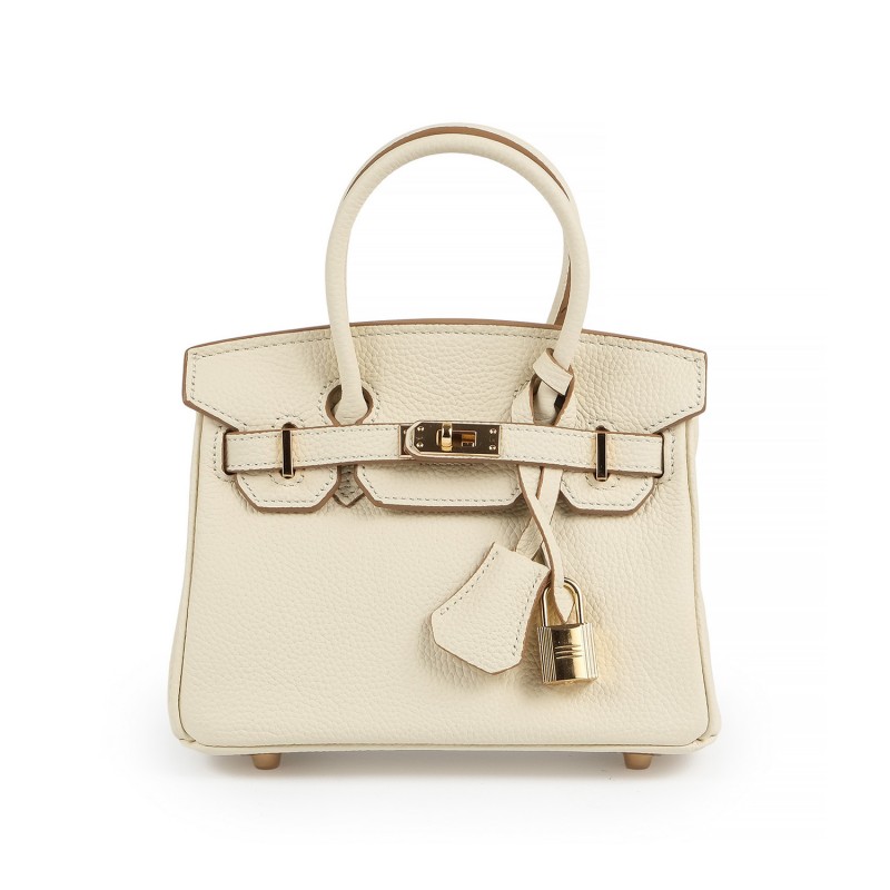 Женская кожаная сумка Brigitte 20 молочная фото