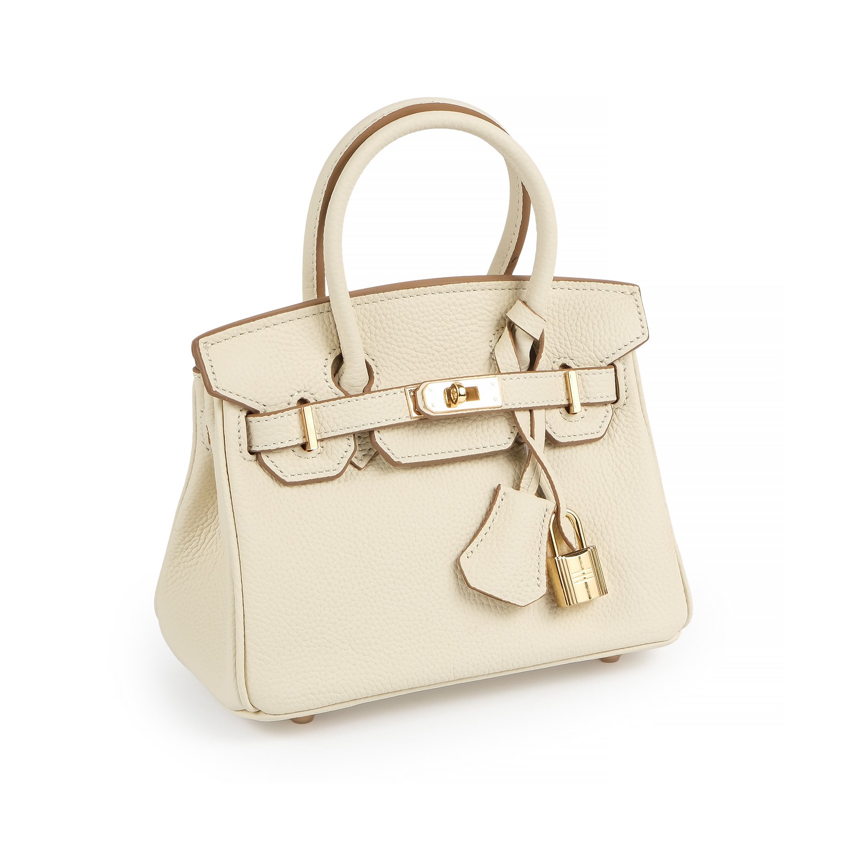 Женская кожаная сумка Brigitte 20 молочная