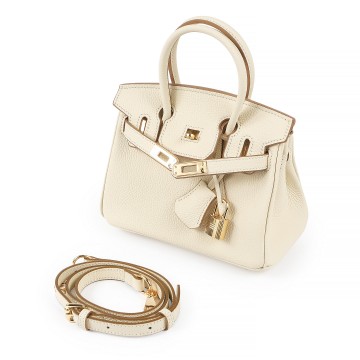 Женская кожаная сумка Brigitte 20 молочная фото