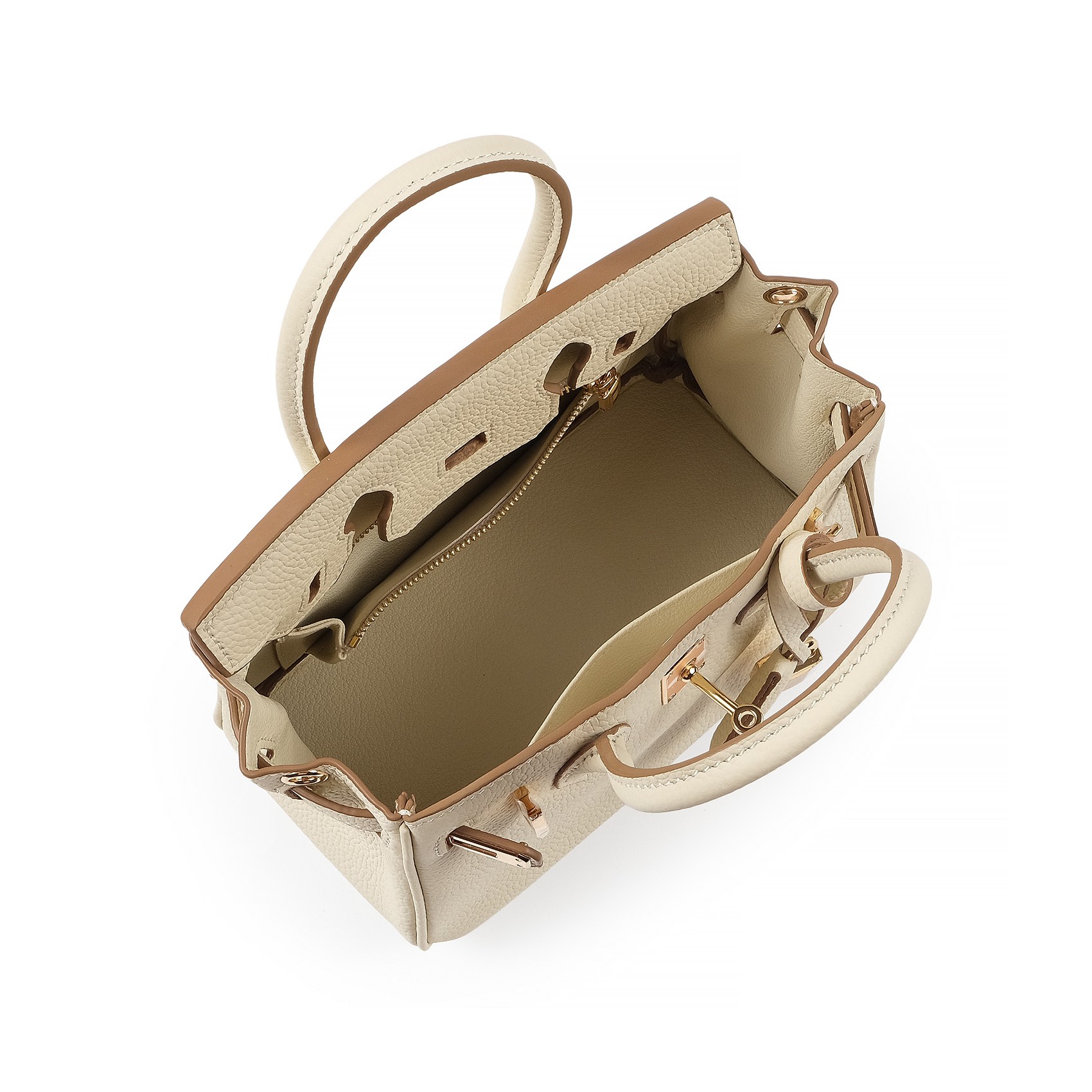 Жіноча шкіряна сумка Brigitte 20 молочна