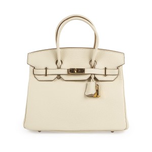 Жіноча шкіряна сумка Brigitte 30 молочна