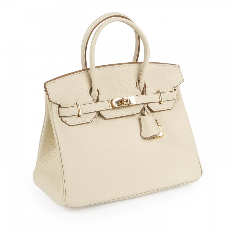 Жіноча шкіряна сумка Brigitte 30 молочна - 1 фото